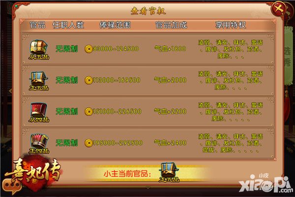 熹妃传系统