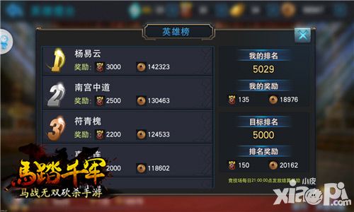 踏千军英雄擂台玩法