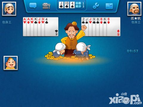 qq斗地主闲家舍己为人传牌技巧分享_小皮游戏