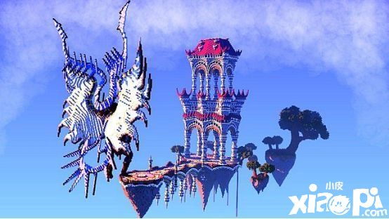 制作难度拉满,《我的世界》大神展示史上空中建筑合集