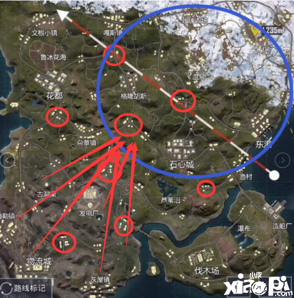 《和平精英 》山谷钢枪战术预热,石心城将是下一个天堂?