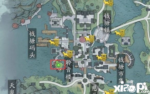 天涯明月刀手游江南聆音楼侍女位置介绍