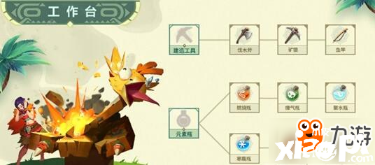 海岛纪元工作台的制作方法