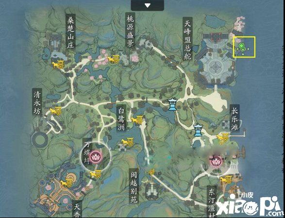 天涯明月刀手游江团钓鱼的位置介绍