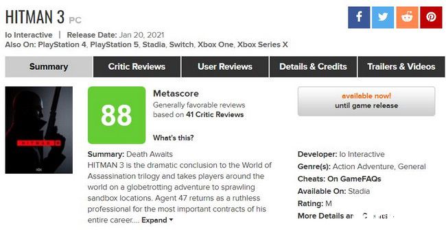 光头来重庆了!《杀手3》今日全球发售,M站88高分