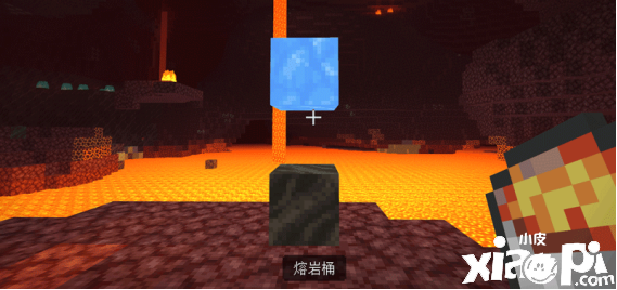 《我的世界》下界更新新特性 利用蓝冰自动造桥 横渡岩浆海