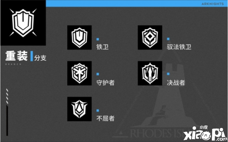 明日方舟:重装分支职业介绍