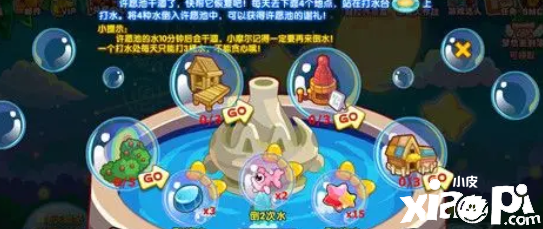 摩尔庄园许愿池要花多少摩尔豆子呢?