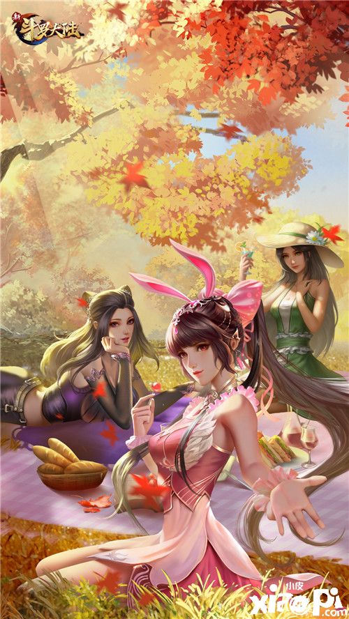 《新斗罗大陆》史莱克三美秋季登录壁纸惊艳登场!
