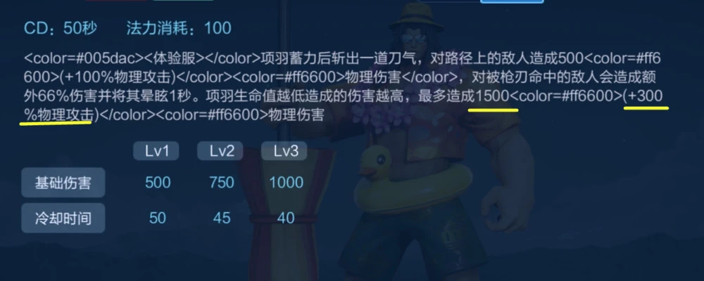王者荣耀体验服:项羽到底是加强了还是变弱了呢?