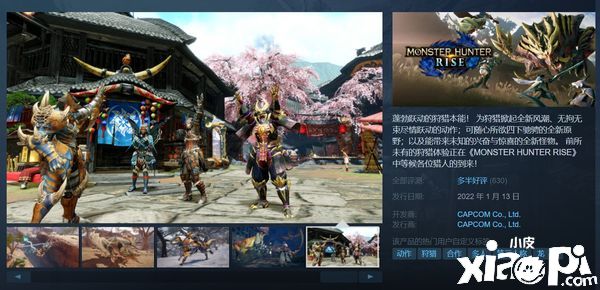 《怪物猎人:崛起》PC版在Steam上受广大好评!