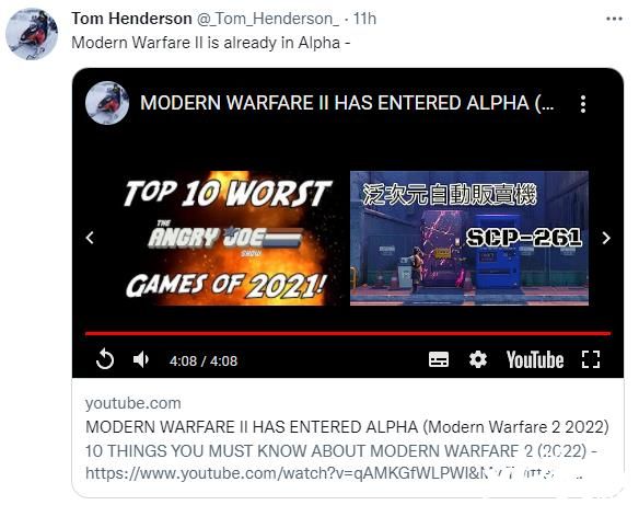 爆料人:《使命召唤19:现代战争2》已进入A测阶段