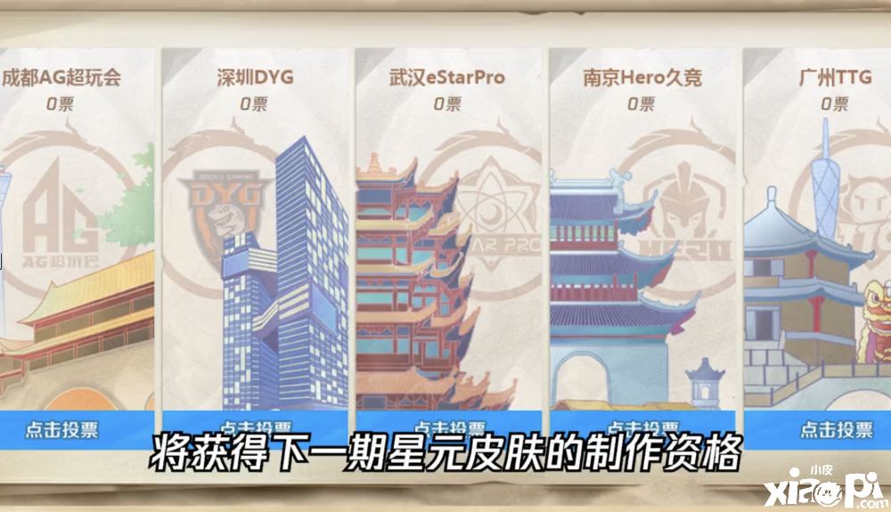 《王者荣耀》KPL战队星元皮肤第二期AG超玩会竟也参与投票