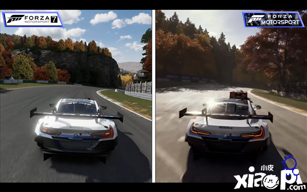 《Forza Motorsport》较比《极限竞速7》画面对比视频公布!