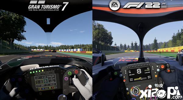 《F1 22》较比《GT7》游戏画面视频公布,二者各有各的优势!