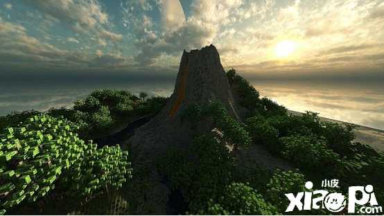 《我的世界》最美火山地形，主世界几乎没有生物能生存