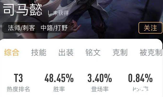 王者荣耀司马懿克制体系，成为阿珂第一大克星