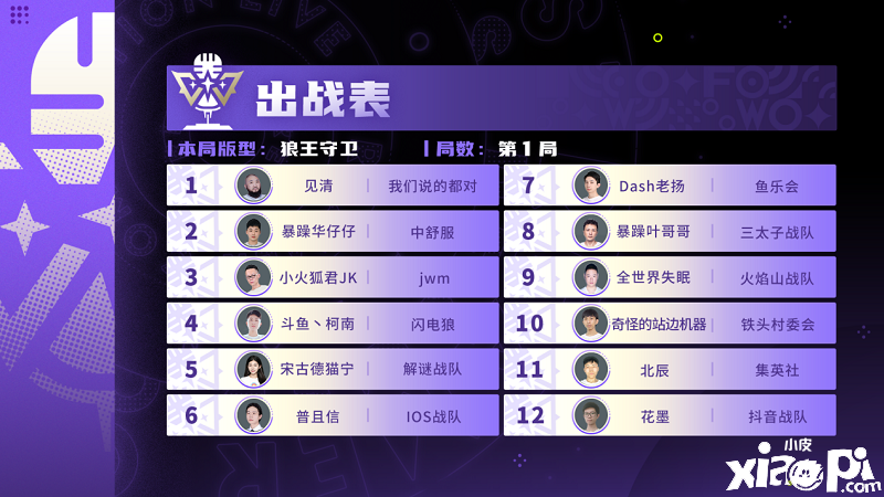 神仙打架，狼人杀主播精英赛6月30日正式打响