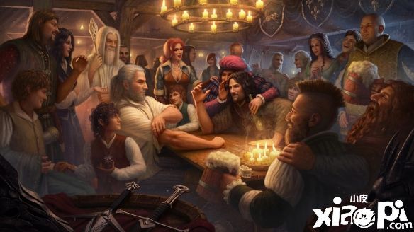 杰洛特与人皇扳手腕！《巫师3》联动《指环王》概念图