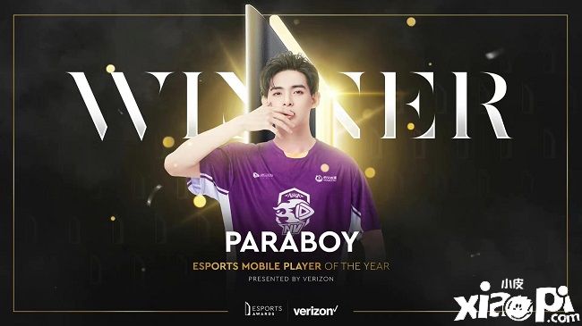 “电竞奥斯卡”年度最佳手游选手NV-Paraboy荣获！
