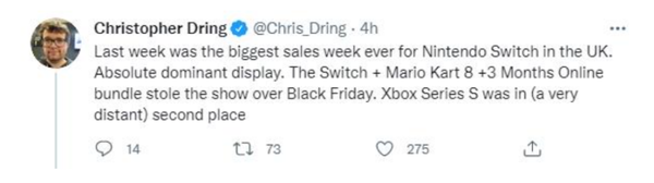 英国主机销量Xbox超越PS5!