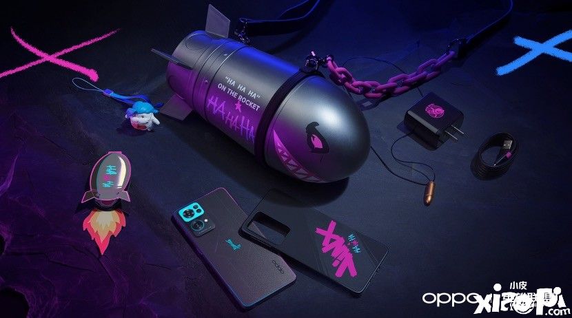 准备好迎接英雄联盟金克斯联动OPPO Reno7 Pro手机了吗！