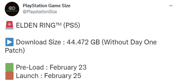 PS5版《艾尔登法环》容量仅需44.472GB