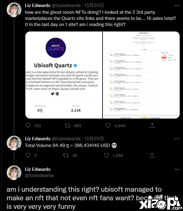 育碧一意孤行搞NFT，仅仅售出15份 不到1%的总量