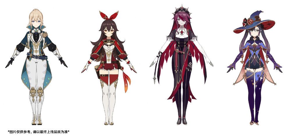 原神：安柏、琴、罗莎莉亚、莫娜将进行外观调整