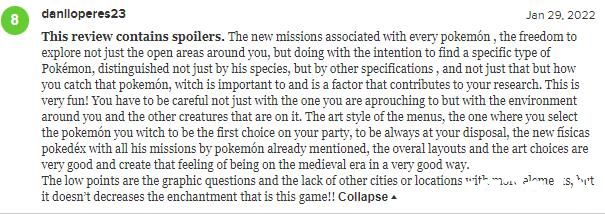 《宝可梦传说：阿尔宙斯》媒体评分解禁，综合评分7.1分！