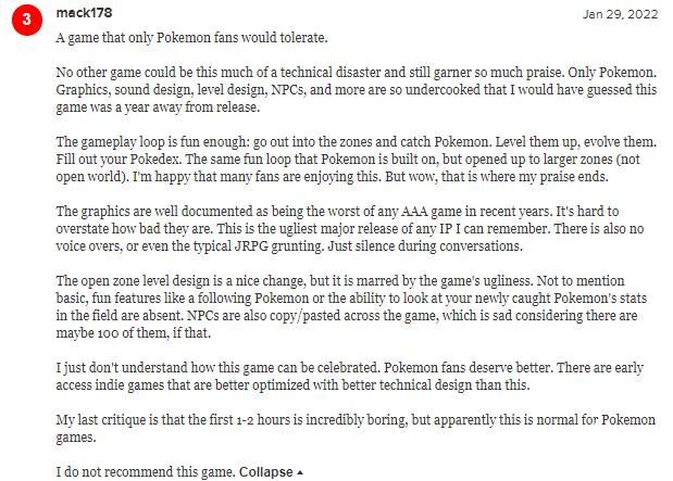 《宝可梦传说：阿尔宙斯》媒体评分解禁，综合评分7.1分！