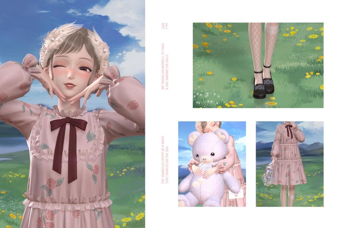 《闪耀暖暖》时尚达人苏暖暖穿搭技能，满满的春日氛围感