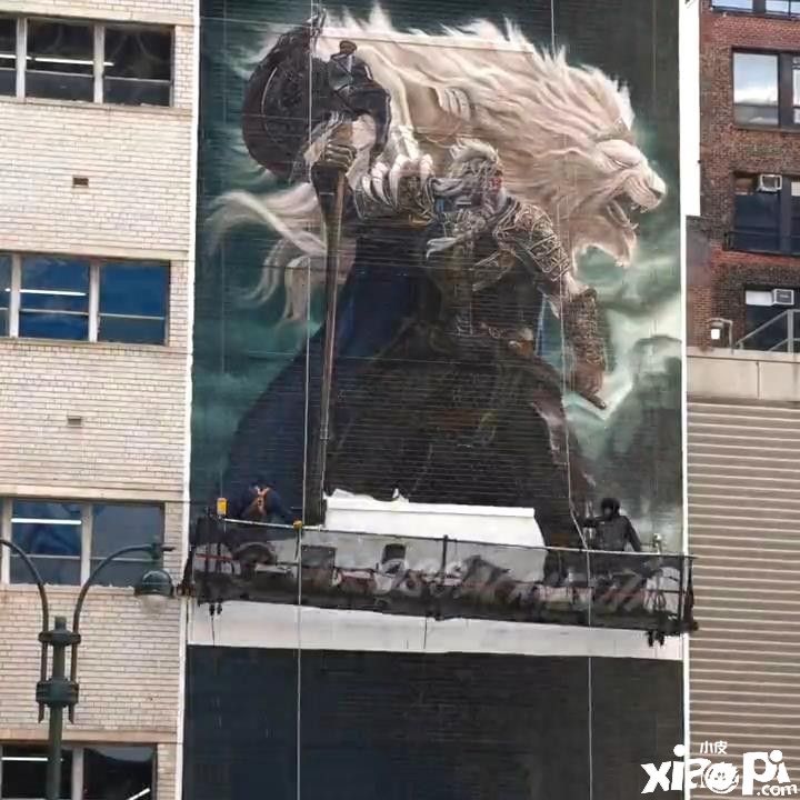 《艾尔登法环》纽约巨幅宣传画绘制视频公开！
