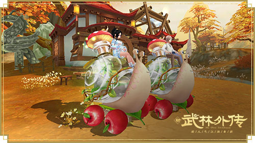 新《武林外传手游》可爱坐骑呆萌“蜗吉斯”来临，悠闲出游慢赏春光！