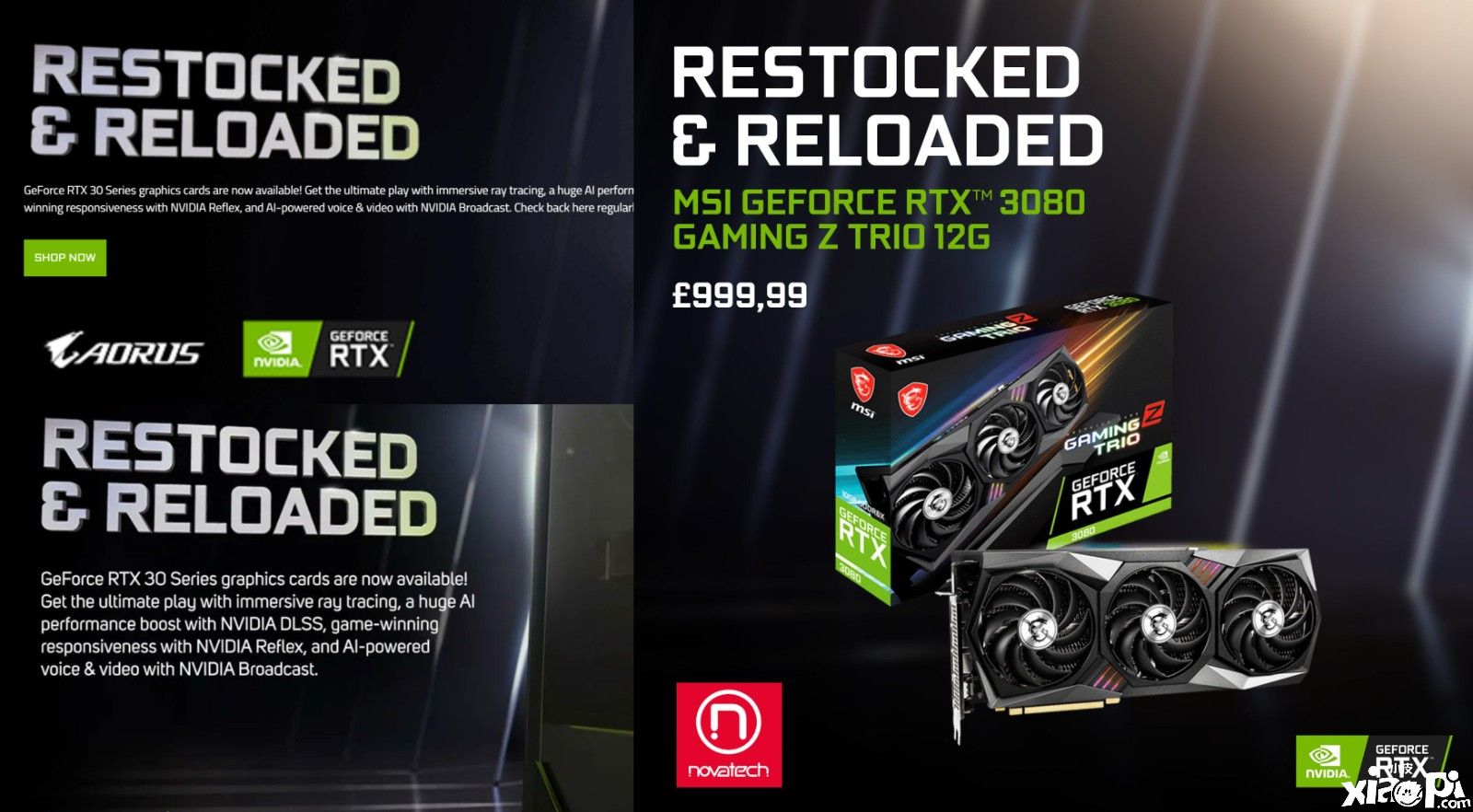英伟达海外促销RTX30系列显卡，现已补货上架了！