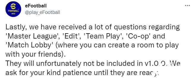 《eFootball 2022》新版本正式上线，但仍缺乏大量模式功能！