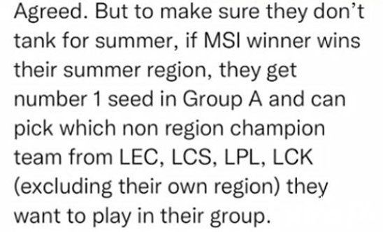 英雄联盟:MSI冠军应该有一张世界赛门票!T1和G2老板表示赞同