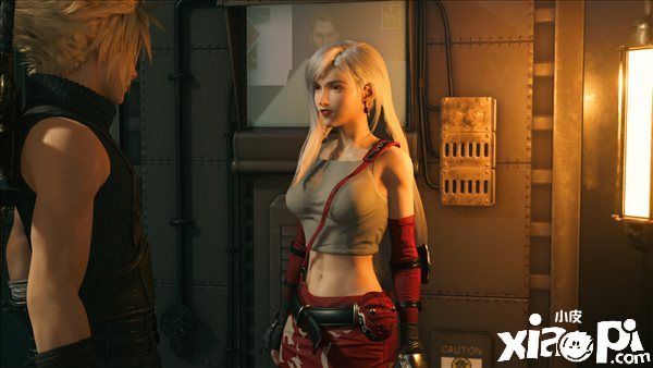 《最终幻想7：重制版》新蒂法服装MOD，银发红裙着实诱人！
