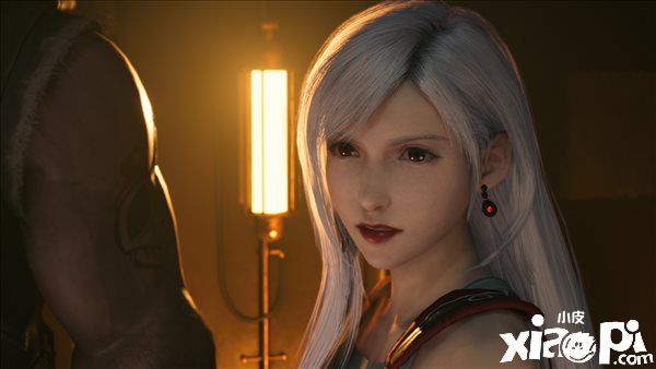 《最终幻想7：重制版》新蒂法服装MOD，银发红裙着实诱人！