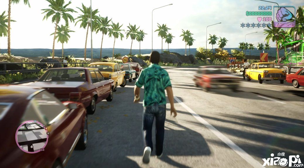 《GTA罪恶都市》虚幻引擎5重制视频公开，支持游泳就更完美！