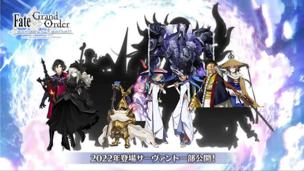 《命运-冠位指定》日服官方瞬间点亮6位曾公布的2022年从者卫星剪影图！
