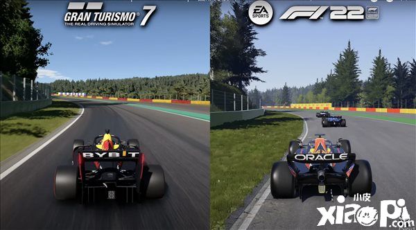 《F1 22》较比《GT7》游戏画面视频公布，二者各有各的优势！