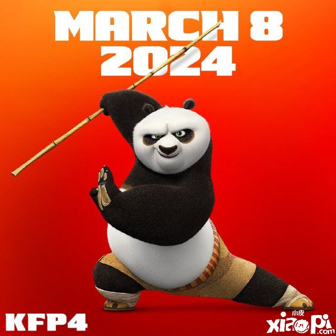 环球影业官宣《功夫熊猫4》将于2024年3月8日上映！