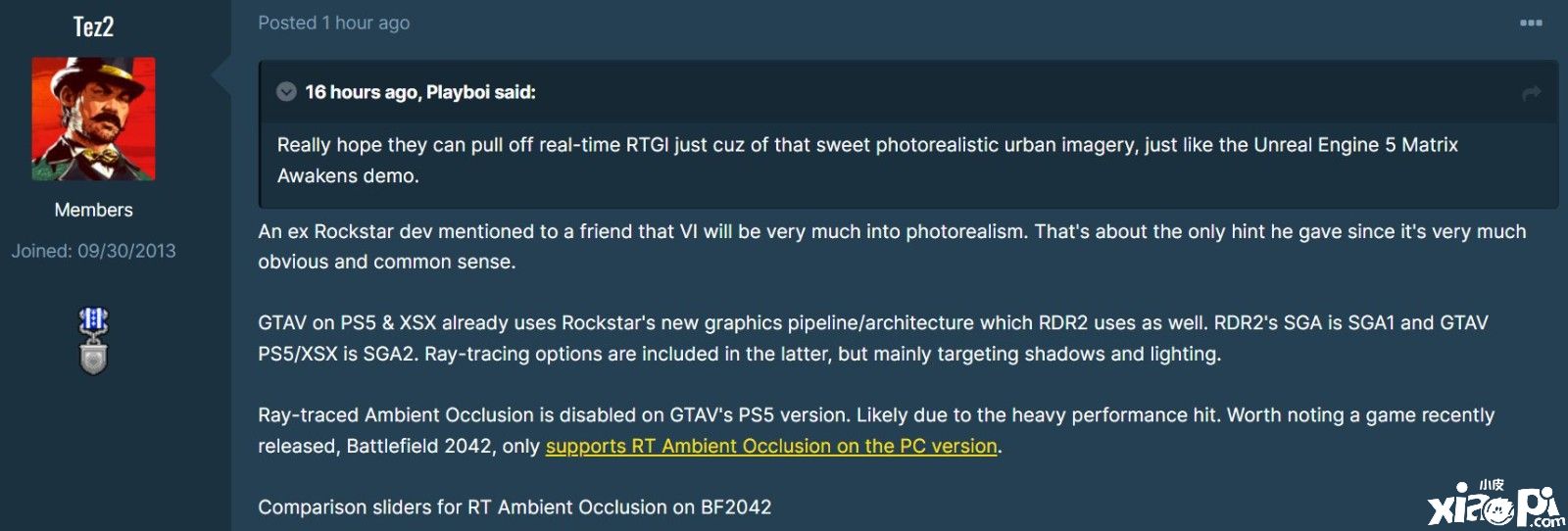 R星前开发者爆料称《GTA6》的游戏画面将是前所未有的逼真！