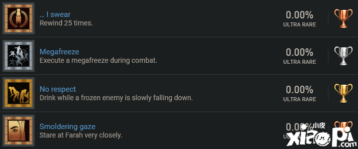 《波斯王子：时之砂》重制版PS4平台成就奖杯曝光！