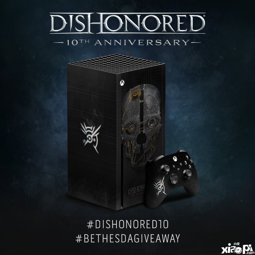 B社为庆祝《耻辱》游戏发售十周年，举办活动赠送Xbox定制主机！