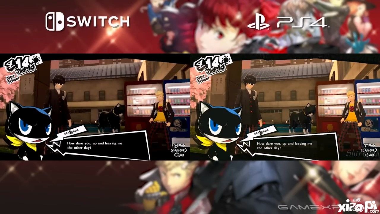 《女神异闻录5：皇家版》PS4版对比Switch画质视频公布！