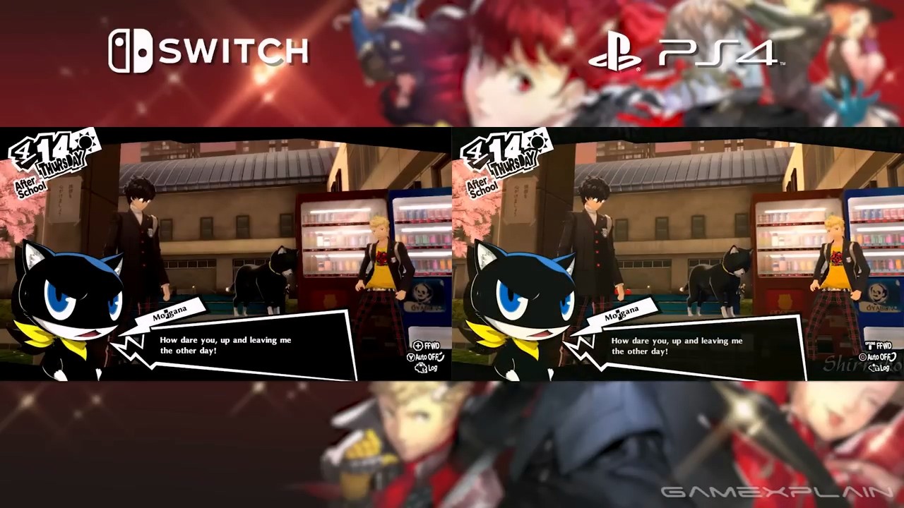 《女神异闻录5：皇家版》PS4版对比Switch画质视频公布！