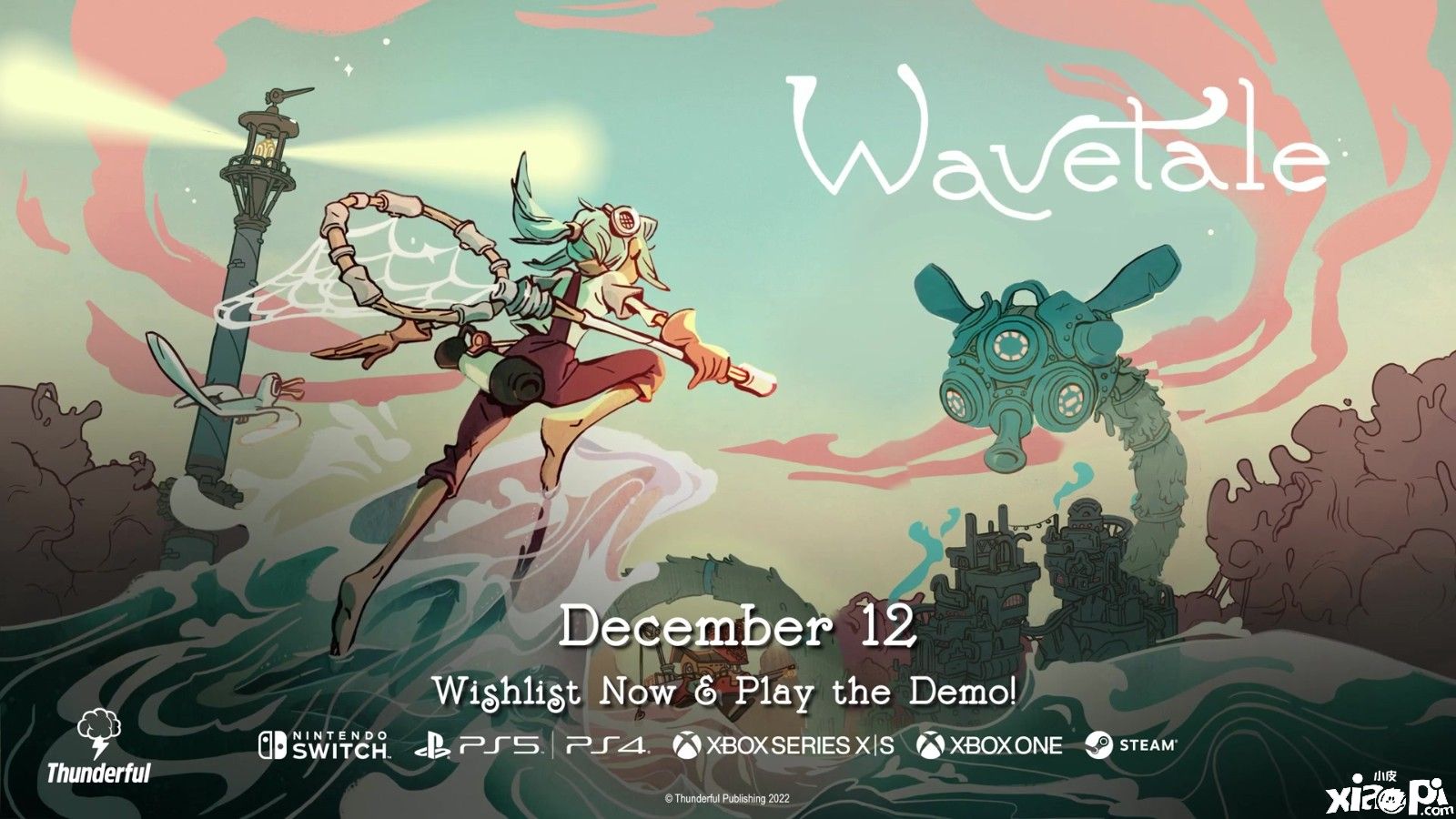 第三人称动作冒险《波浪传说》官宣将于12月12日面向全平台发售！