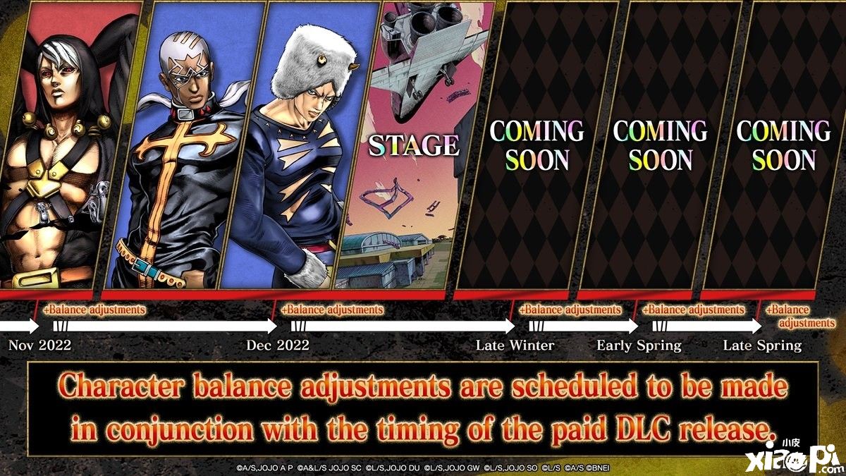 《JOJO的奇妙冒险：群星之战R》新角色天气预报和普奇神父将于12月1日免费更新上线！